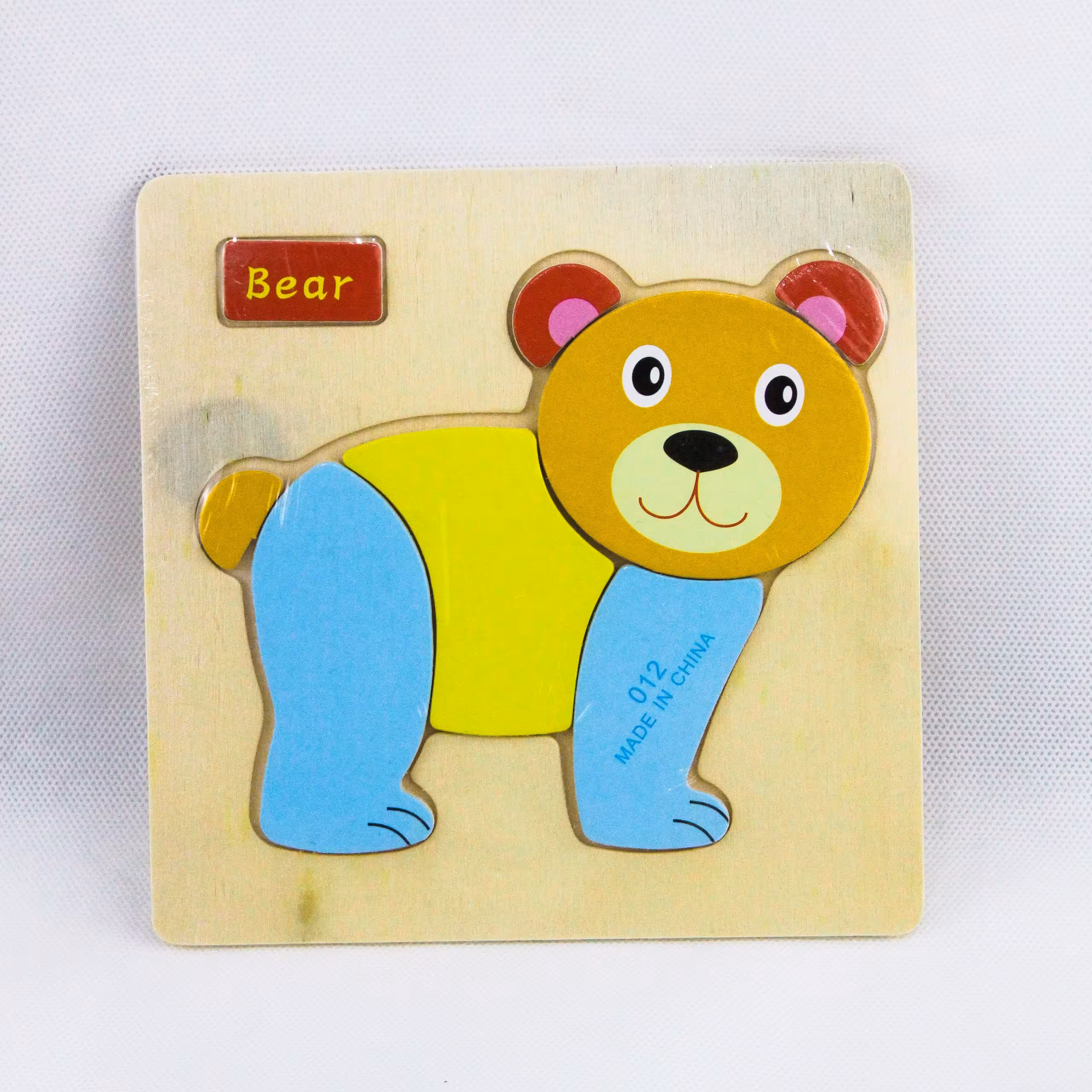 پازل چوبی آموزش زبان انگلیسی (خرس)