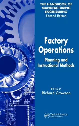 خرید و دانلود نسخه کامل کتاب Factory Operations: Planning and Instructional Methods