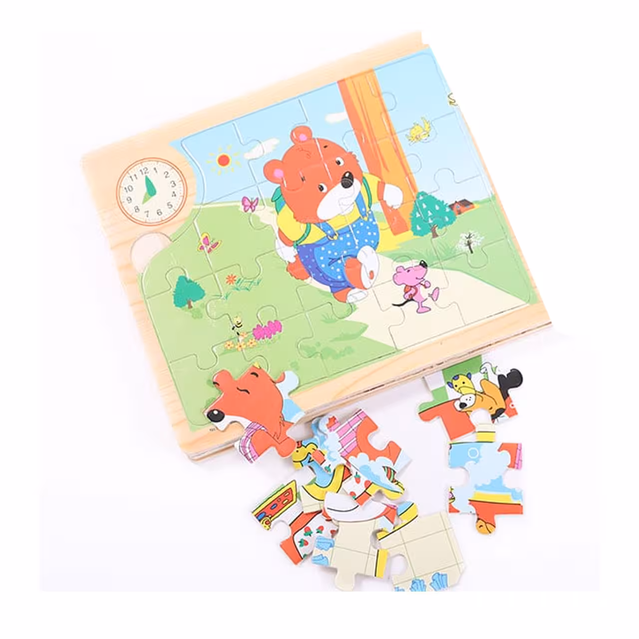 پازل چوبی کتابی داستان حیوانات جنگل