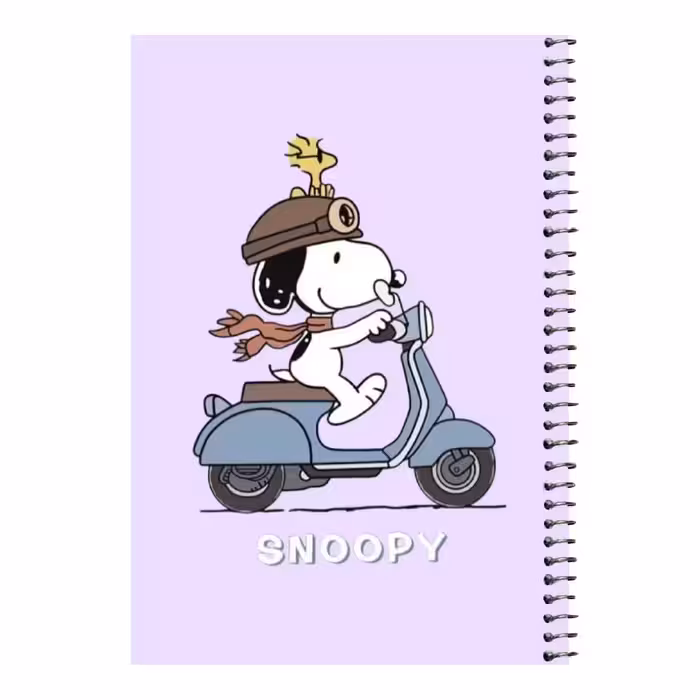 دفتر مشق 80 برگ اس جی مدل اسنوپی موتور سوار