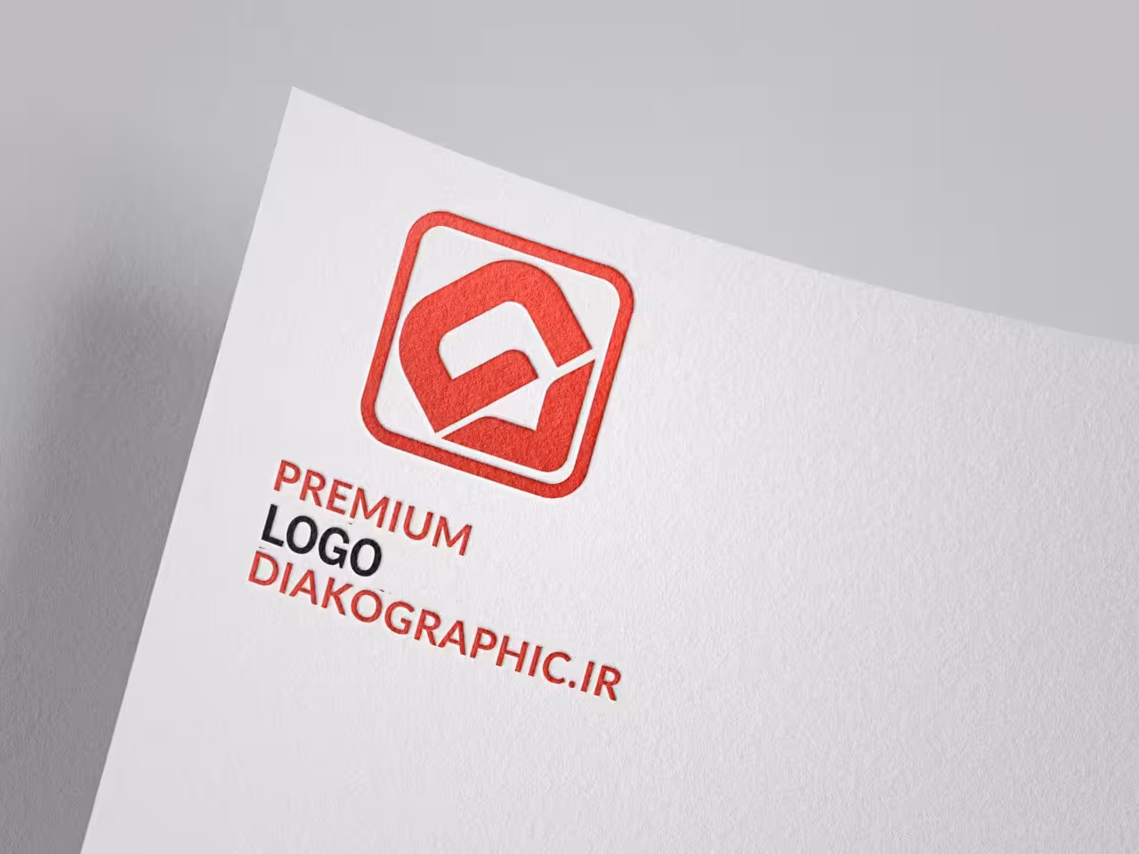 دانلود موکاپ لوگو روی کاغذ روشن فایل لایه باز