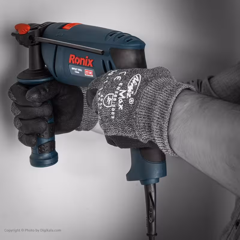 دریل 13 میلی متر چکشی 810 وات رونیکس 2210C