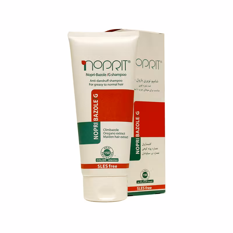 شامپو ضد شوره نوپری بازول جی نوپریت مناسب موهای چرب تا معمولی