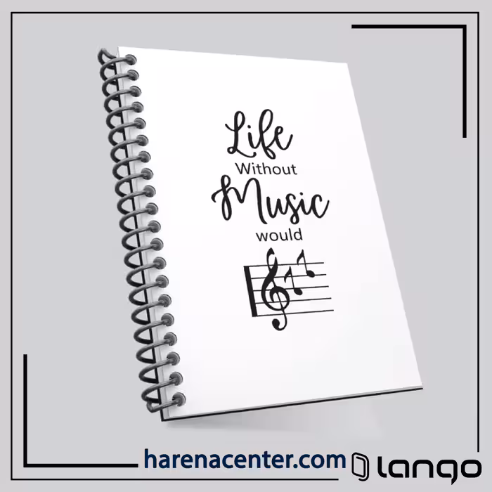دفتر نوت موسیقی کد 1 برند لانگو