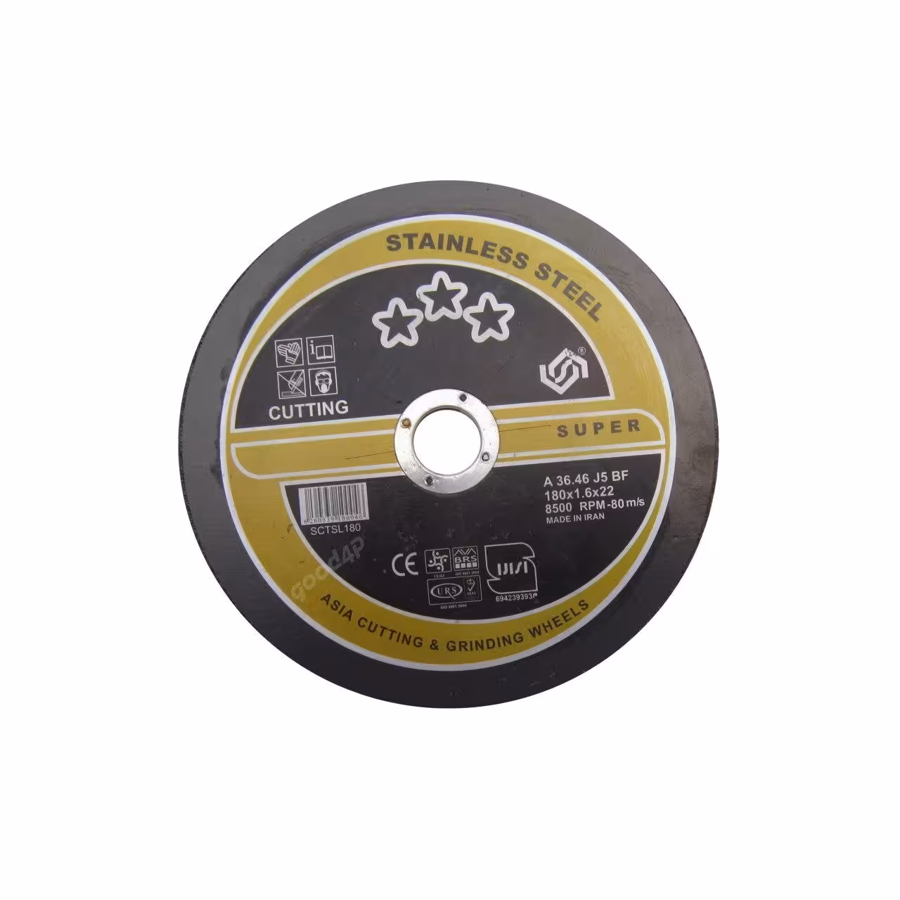 صفحه برش استیل بزرگ ۱۸۰ میلی متر سوپر آسیا