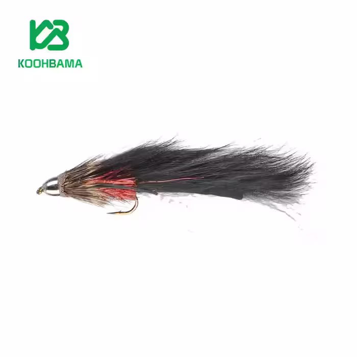 پشه فلای Streamer Conehead Zuddler Black