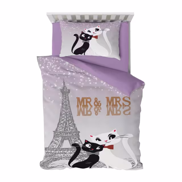 سرویس روتختی یک نفره کارینا مدل سه بعدی 6 تکه کد 1109