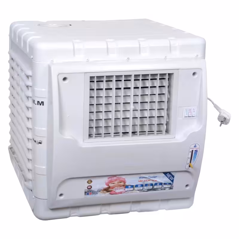 کولر آبی رومیزی 2800 CFM جنرال سون مدل 2800، گرید انرژی G، نحوه کنترل به صورت دستی، پر شدن مخزن کولر به صورت دستی، مناسب برای متراژ بین 30 تا 50 متر مربع