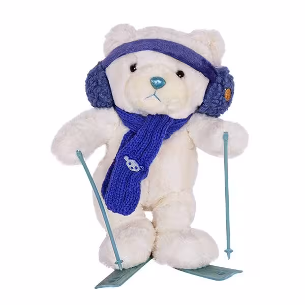 عروسک خرس اسکی باز 30 سانتی متری