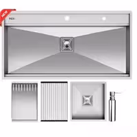 سینک دست ساز میکس پلاس مدل D104