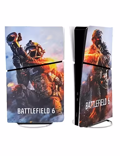 برچسب کنسول PS5 SLIM (GO) طرح BATTLEFIELD 6