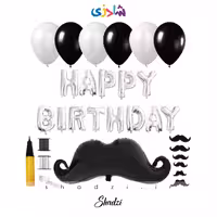 پک بادکنک سبیل (بدون باد)