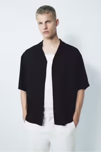 پیراهن بلوز دکمه دار مردانه مناسب است اورجینال H&M