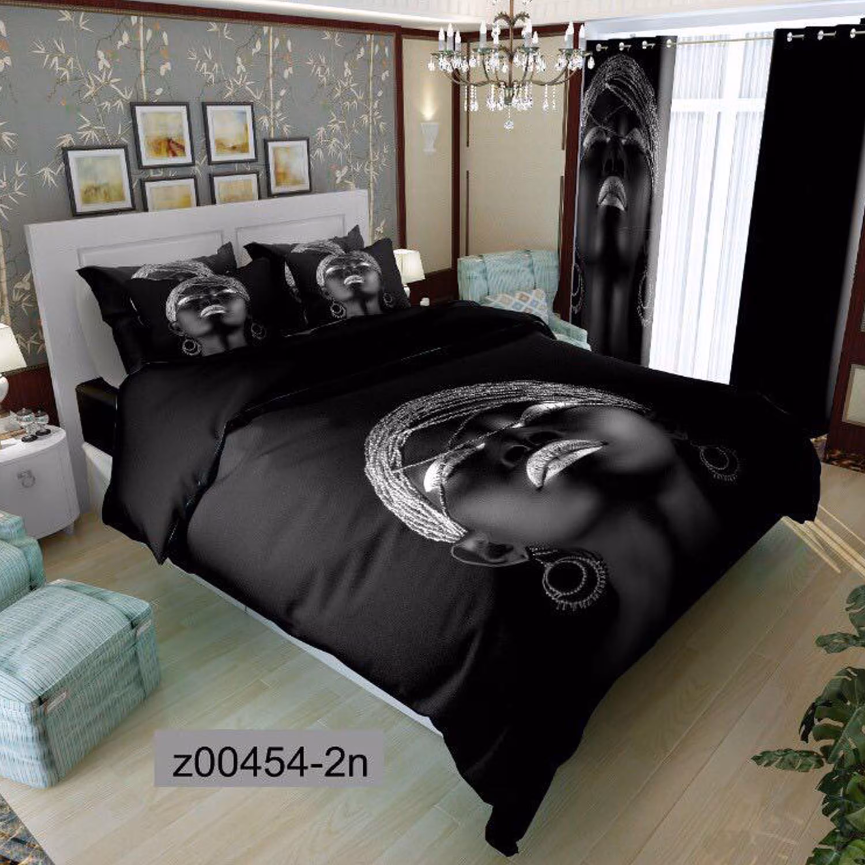 سرویس روتختی 1 نفره تنسل چاپی برندترک لند (Turk Land)  کد z 454