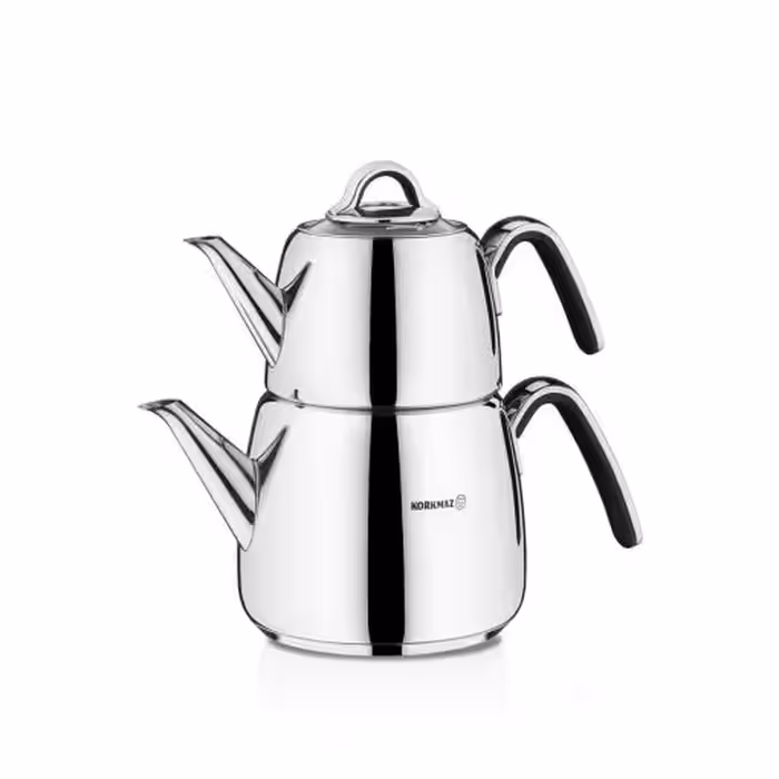 کتری و قوری مدل A197 ورتکس کرکماز / KORKMAZ VERTEX A197 KETTLE AND TEAPOT
