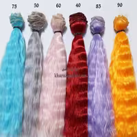 موی عروسک ویو ارتفاع 20 سانت رنگ فانتزی گیسو