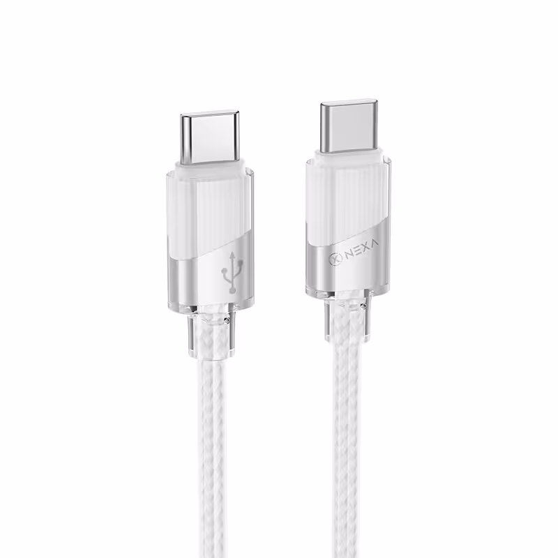 کابل شارژ 60 وات برند نکسا مدل L71 با سری تایپ سی به تایپ سی