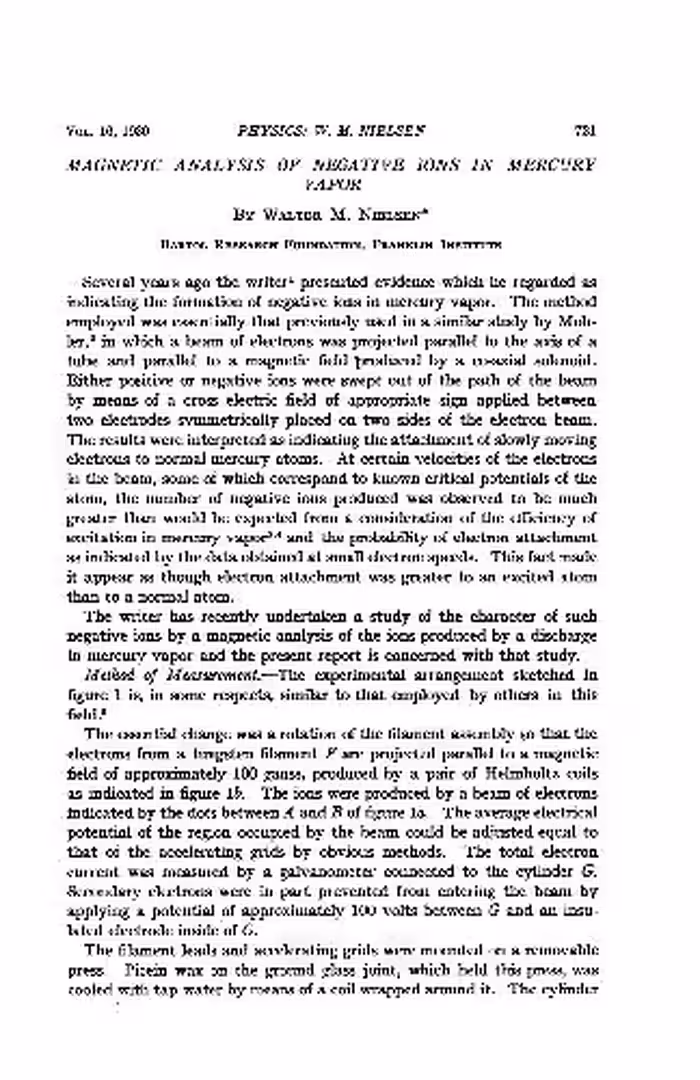 خرید و دانلود نسخه کامل کتاب Magnetic Analysis of Negative Ions in Mercury Vapor