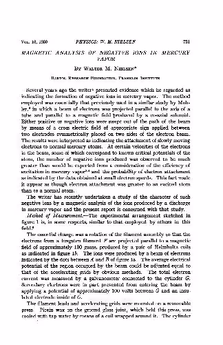 خرید و دانلود نسخه کامل کتاب Magnetic Analysis of Negative Ions in Mercury Vapor