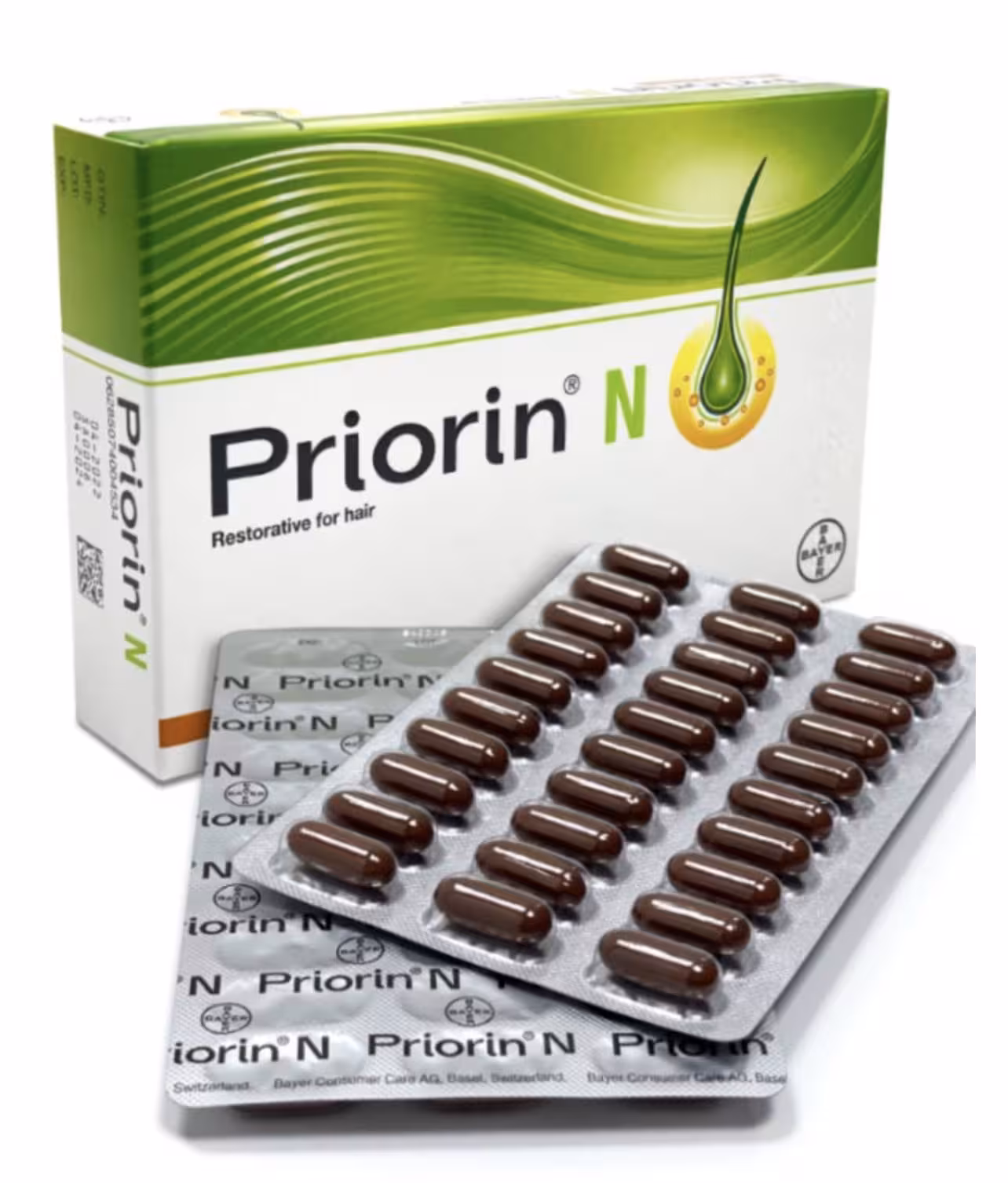 مکمل ضد ریزش قوی مو پریورین آلمان 120 عددی اصل