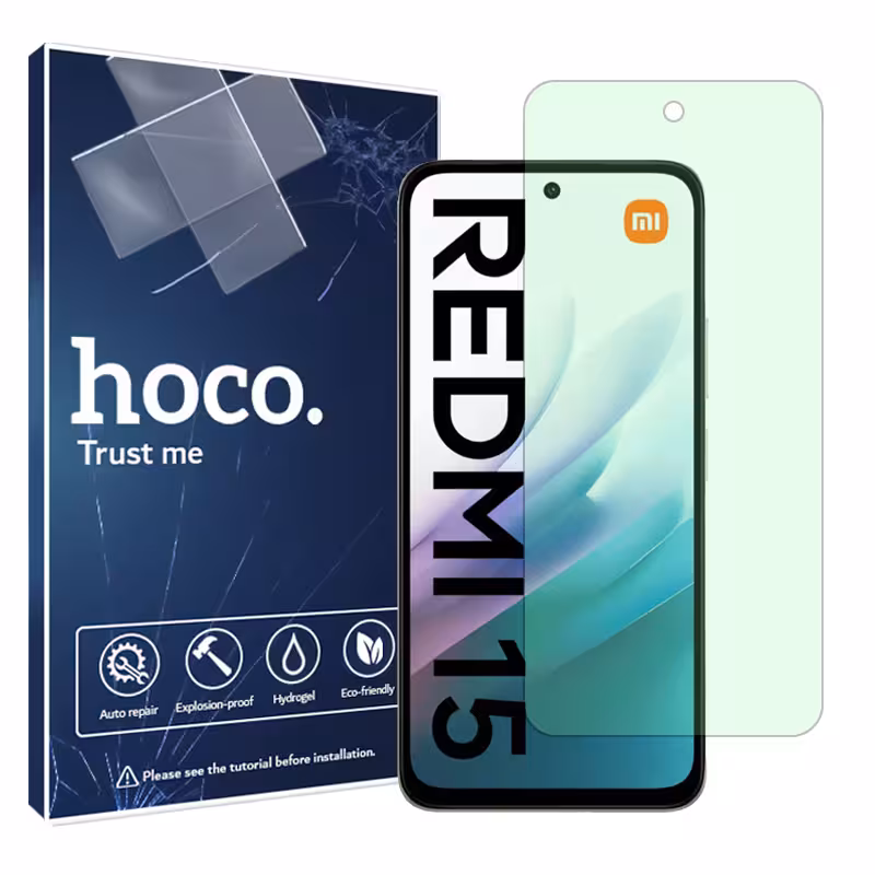 گلس شیائومی Redmi 15 4G مدل گرین لایت برند هوکو کد S