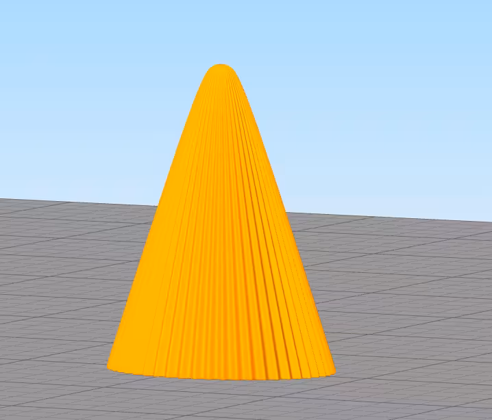 مدل سه بعدی شمع مخروطی کد03 (STL)