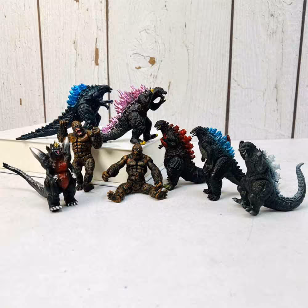 فیگور کینگ کونگ و گودزیلا Godzilla مجموعه 7 عددی کد F26
