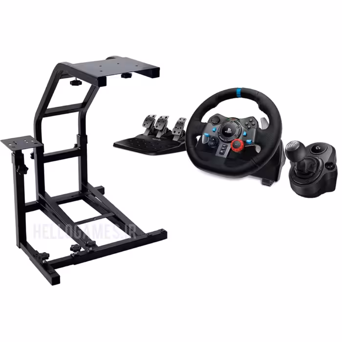 فرمان بازی Logitech G29   استند رانندگی VRS   تعویض دنده Shifter