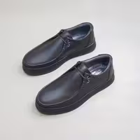 کفش چرم مردانه اسپرت کد SP058BK رنگی مشکی