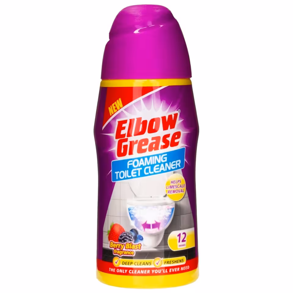 فوم جرمگیر توالت فرنگی البو گریس Elbow grease اروپایی با رایحه تمشک و توت 500 میل