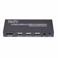 کی وی ام سوئیچ 2 پورت DisplayPort نت پیل مدل DK201