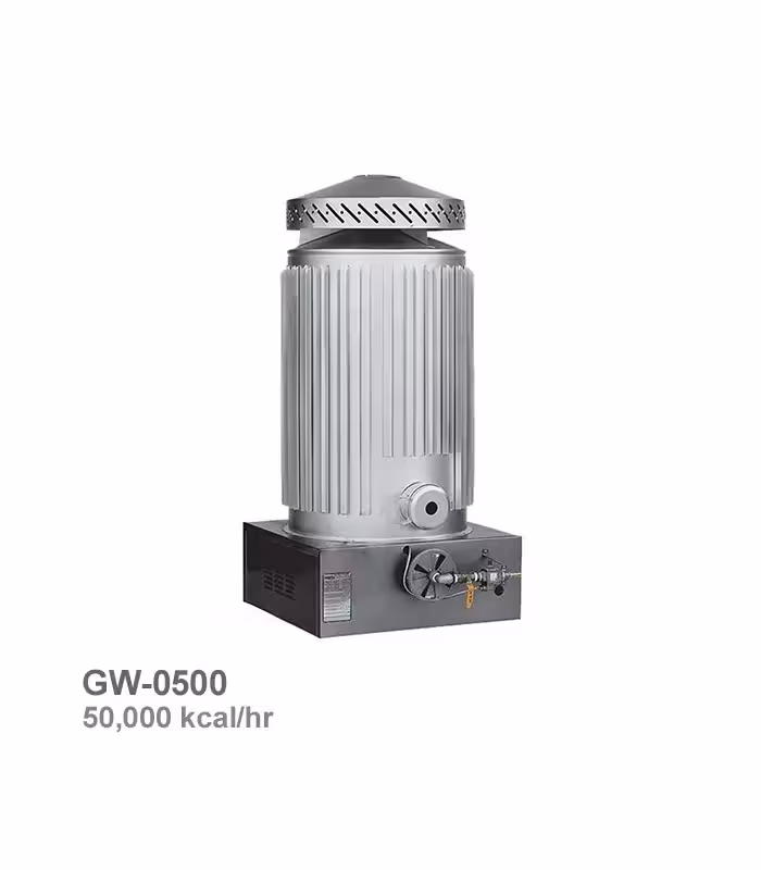 بخاری کارگاهی گازی ایران هیتر مدل GW-0500