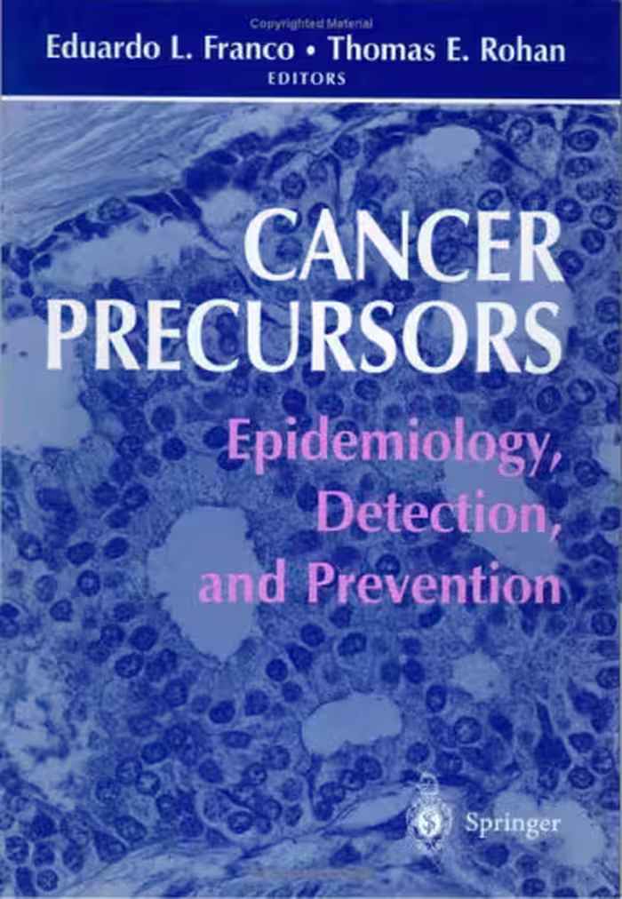 خرید و دانلود نسخه کامل کتاب Cancer precursors: epidemiology, detection, and prevention