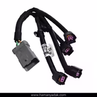 دسته سیم سوزن انژکتور (منیفولد) پژو 206 و رانا سوکت بیضی برند HPERIN