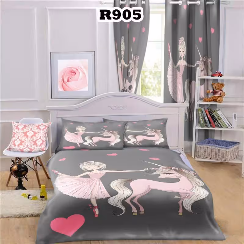 روتختی سه بعدی طرح دخترانه اسب تک شاخ