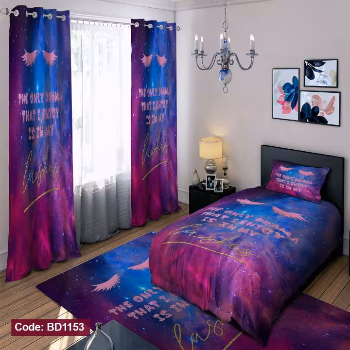 روتختی دخترانه طرح کهکشان کد BD1153