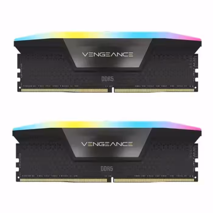 رم کامپیوتر DDR5 دو کاناله 6000 مگاهرتز CL40 کورسیر مدل VENGEANCE RGB ظرفیت 64 گیگابایت (آکبند-گارانتی اصلی)