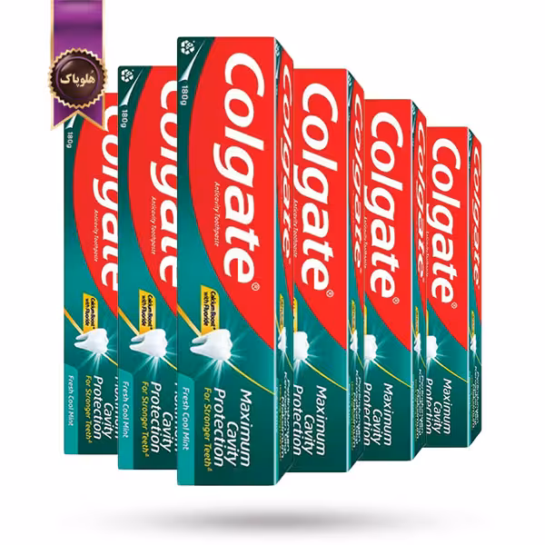 12 عدد خمیردندان کلگیت Colgate محافظت از پوسیدگی با طعم نعناع Cavity Protection Mint وزن 100 گرم (اورجینال)