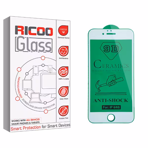 محافظ صفحه نمایش سرامیکی ریکوو مدل HD مناسب برای گوشی موبایل اپل iPhone 6 | کالا برتری