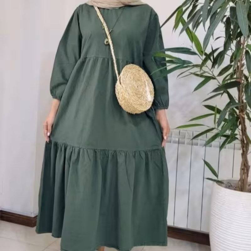 پیراهن ساحلی آستین سه ربع دررنگهای زیبا الیاف طبیعی صددرصدپنبه