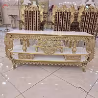 میز تلویزیون مدل ققنوس ساخته شده از ام دی اف و آلومینیوم