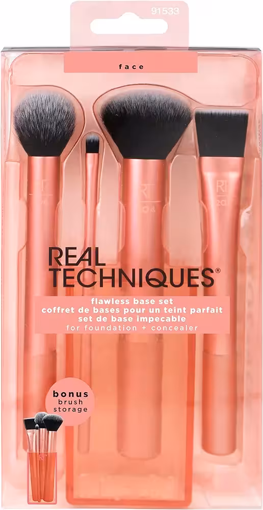 ست براش آرایشی ریل تکنیک 4 تکه Real Techniques Flawless Base Set