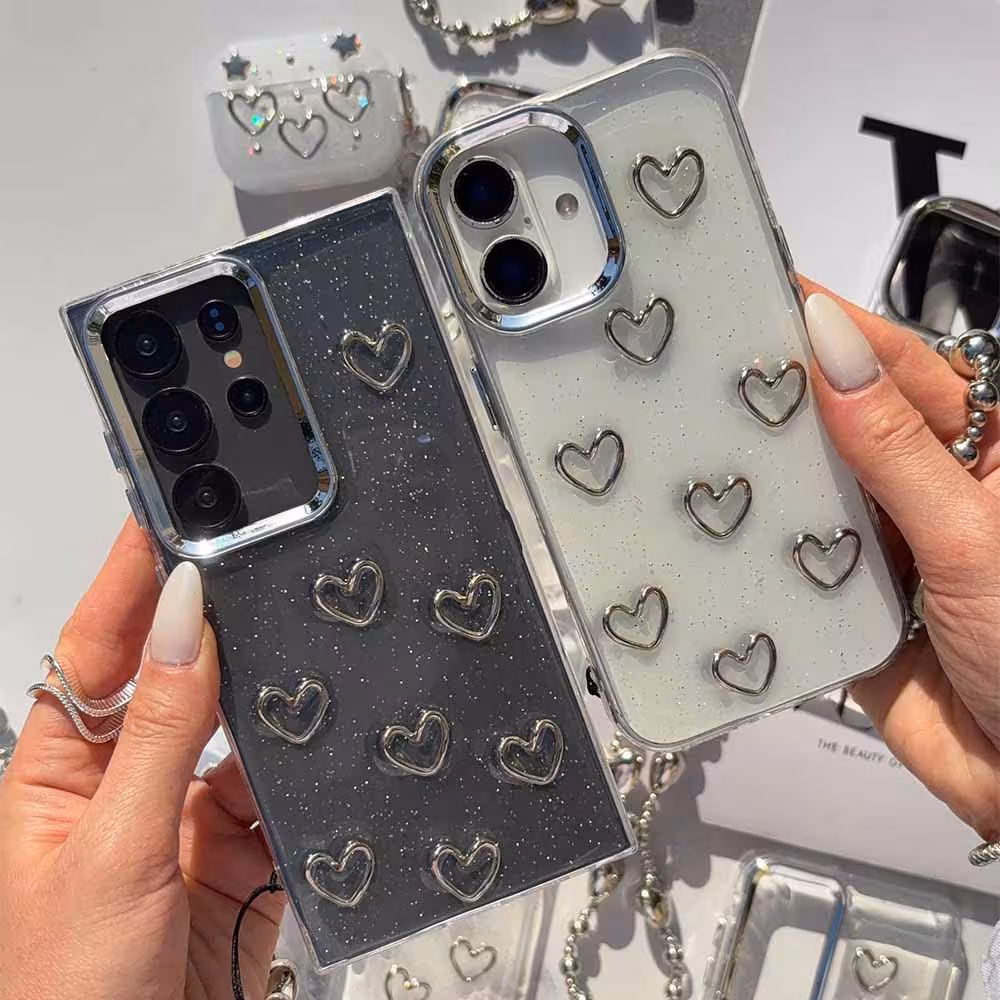 قاب رزین قلب سیلور برای سامسونگ