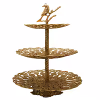 شیرینی خوری برنزی طرح بلبل