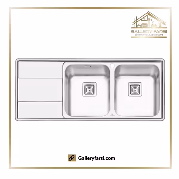 سینک پرنیان استیل توکار مدل PS-1215