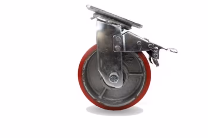 چرخ پلی اورتان وارداتی گردان ترمزدار قطر 150 میلی متر