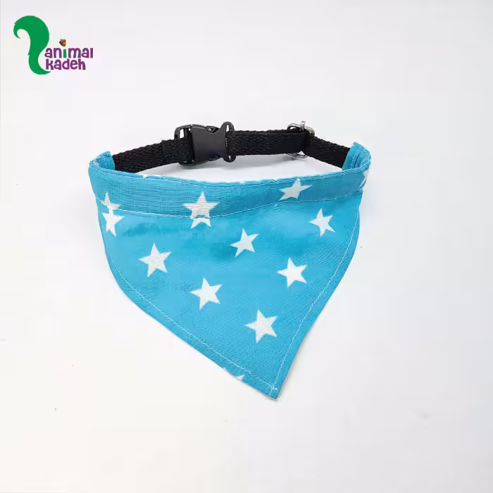 دستمال گردن مخصوص سگ مدل ستاره آبی