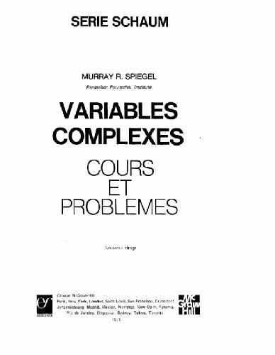 خرید و دانلود نسخه کامل کتاب Variables complexes: cours et problemes
