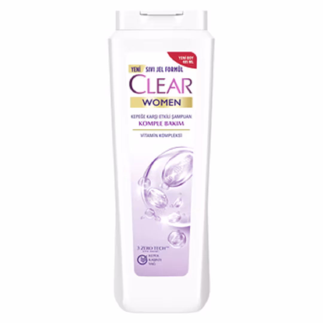 شامپو سر زنانه کلیر Clear Komple Bakim ضد شوره مناسب انواع مو 350 میل