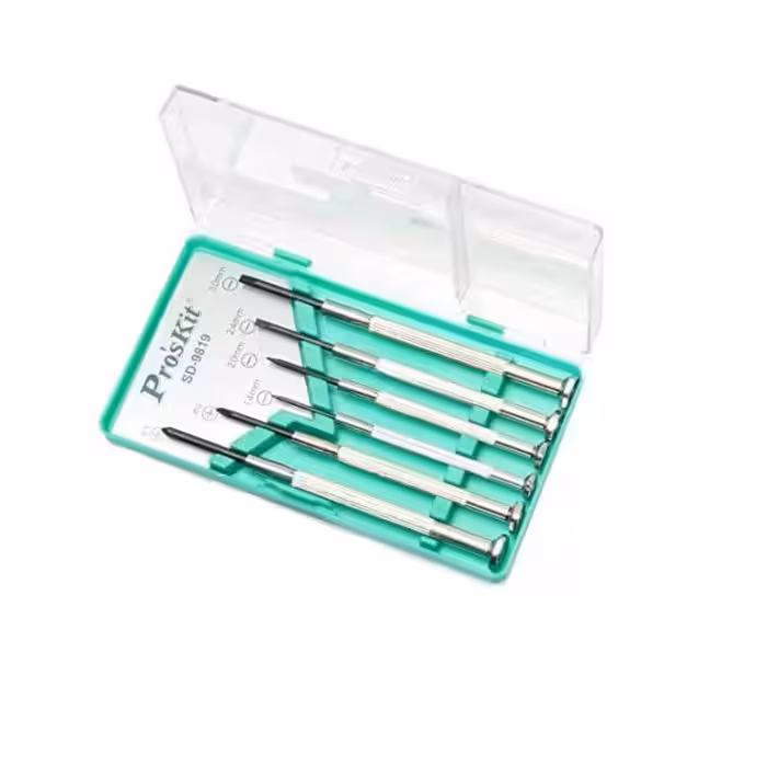 پیچ گوشتی ساعتی پروسکیت مدل SD-9819 بسته 6 عددی